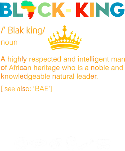 Black King Defined - Men's Tee