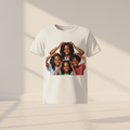Loc'd and Loved kids tee ghost mannequin mockup