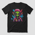 Alien Hoodie Men's Tee - Black Shirt