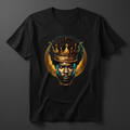 Crowned in Gold Men's Tee on black shirt