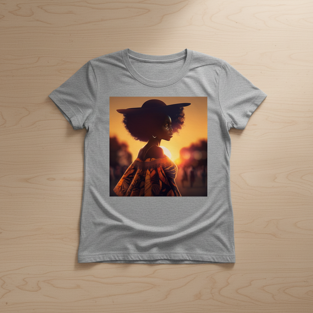 Sunkissed Beauty Women's Tee with design centered on chest