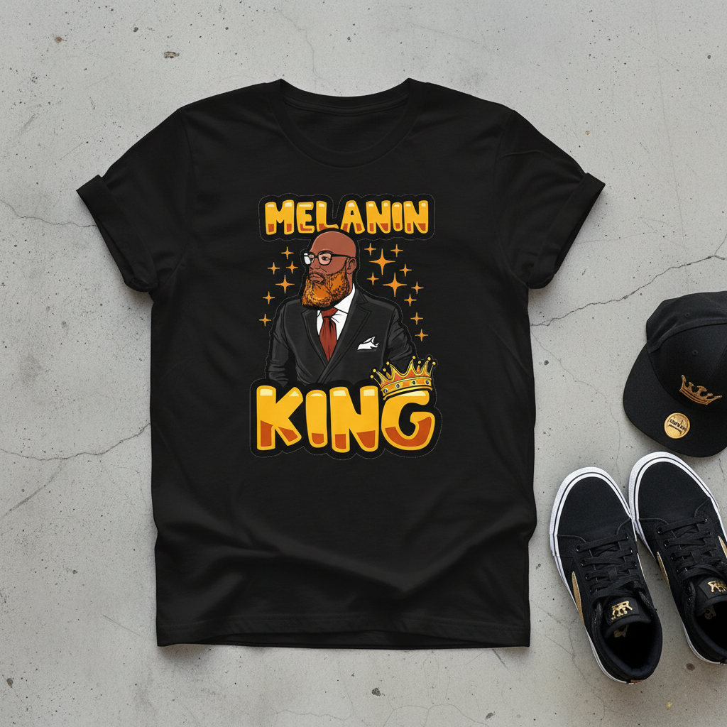Melanin King Men's Tee mockup