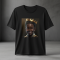 Baby Melanated King Men's Tee on black shirt