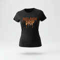 Melanin Drip women's tee ghost mannequin mockup